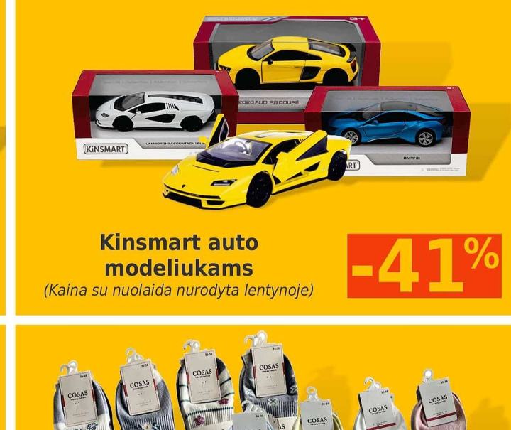 Kinsmart auto modeliams