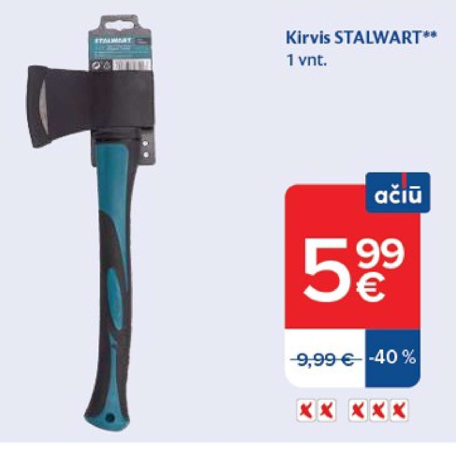 Kirvis STALWART, 1 vnt