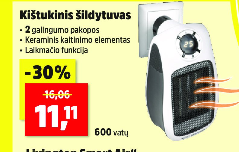 Kištukinis šildytuvas