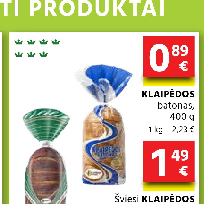 KLAIPĖDOS batonas, 400 g