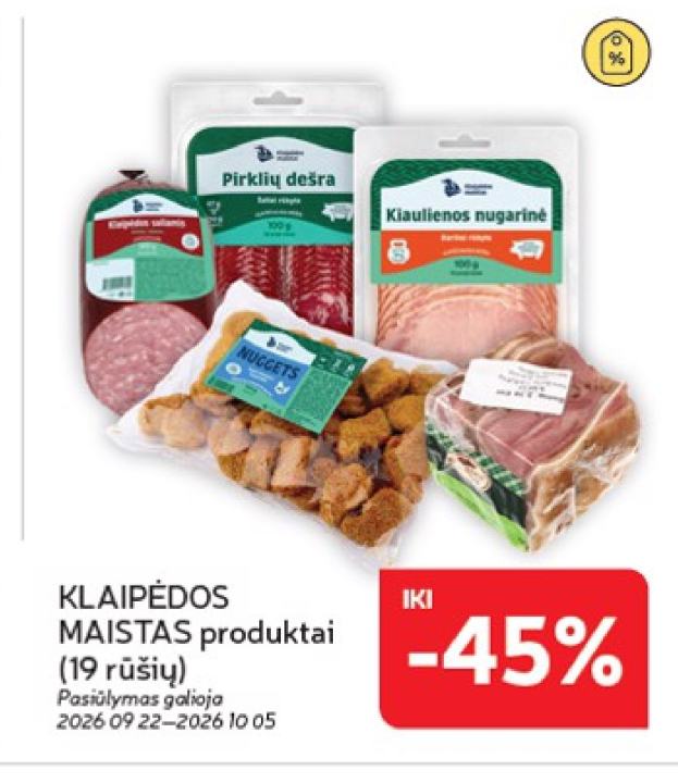 KLAIPĖDOS MAISTAS produktai