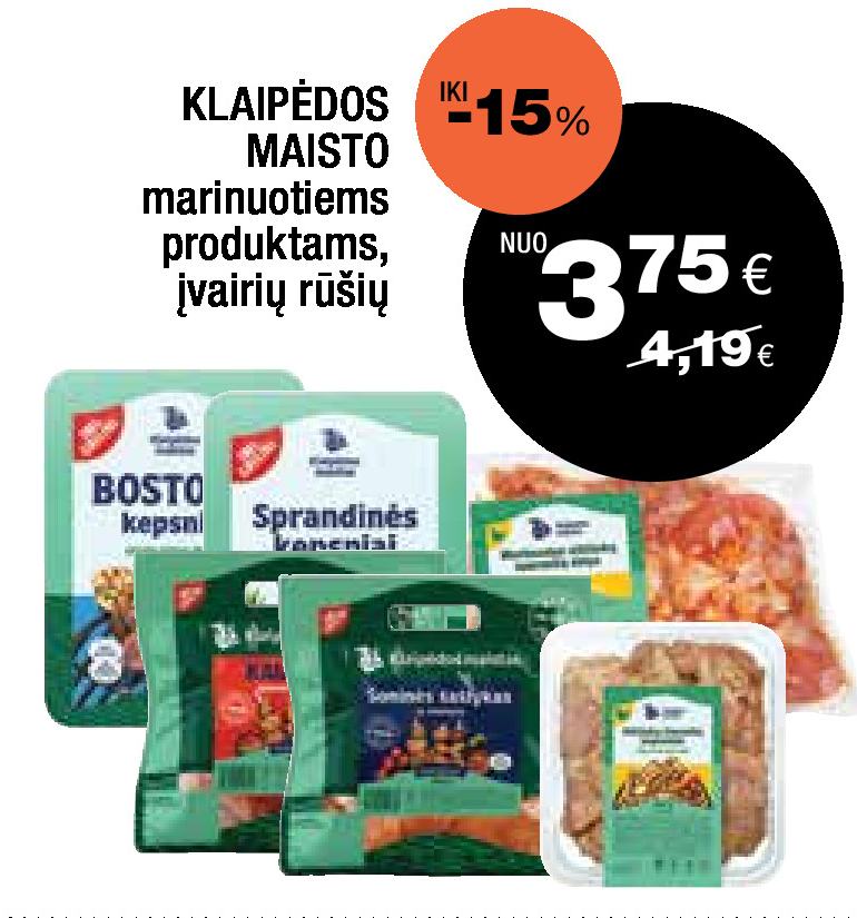 KLAIPĖDOS MAISTO marinuotiems produktams
