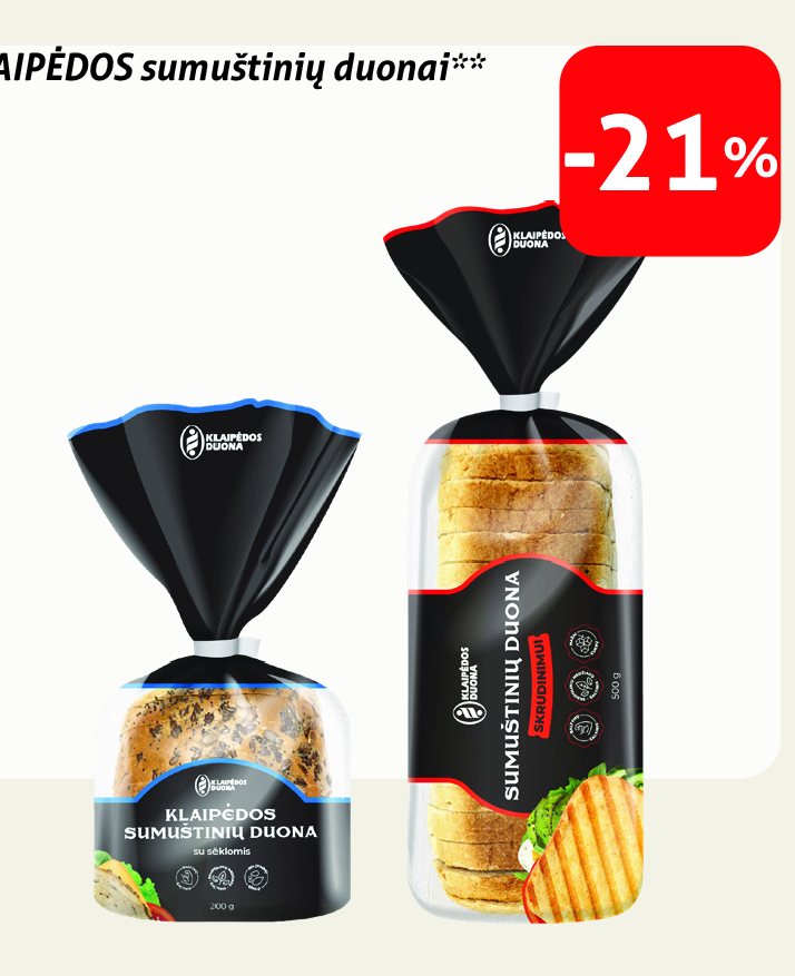 KLAIPĖDOS sumuštinių duonai