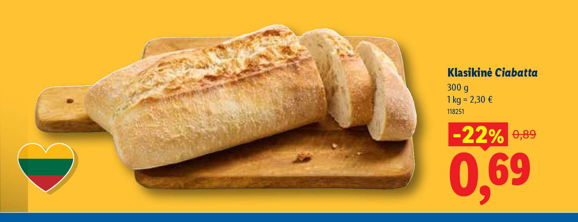 Klasikinė Ciabatta, 300 g