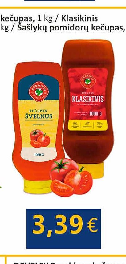 Klasikinis pomidorų kečupas, 550 g