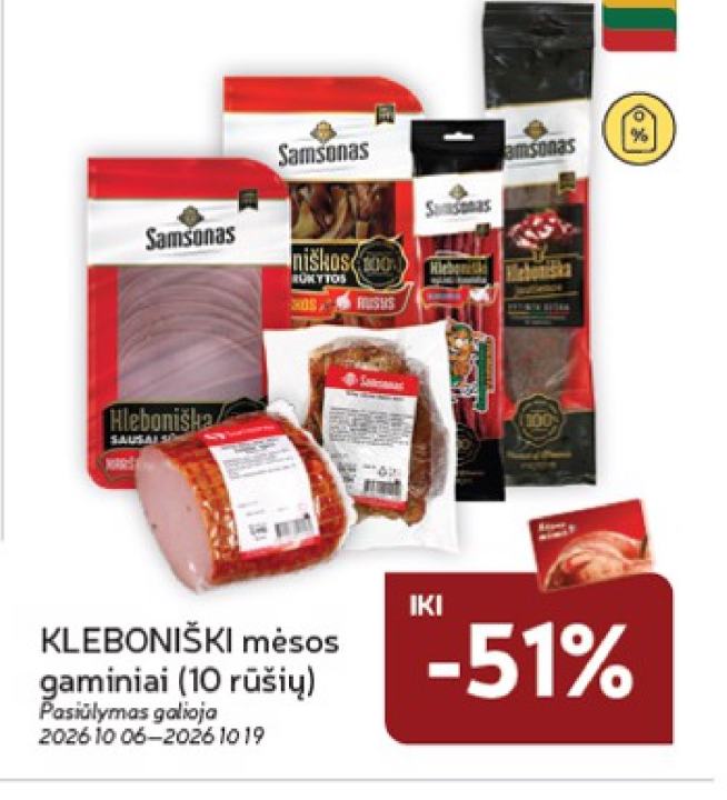 KLEBONIŠKI mėsos gaminiai