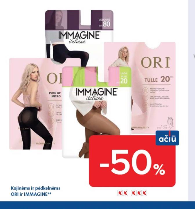 Kojinėms ir pėdkelnėms ORI ir IMMAGINE