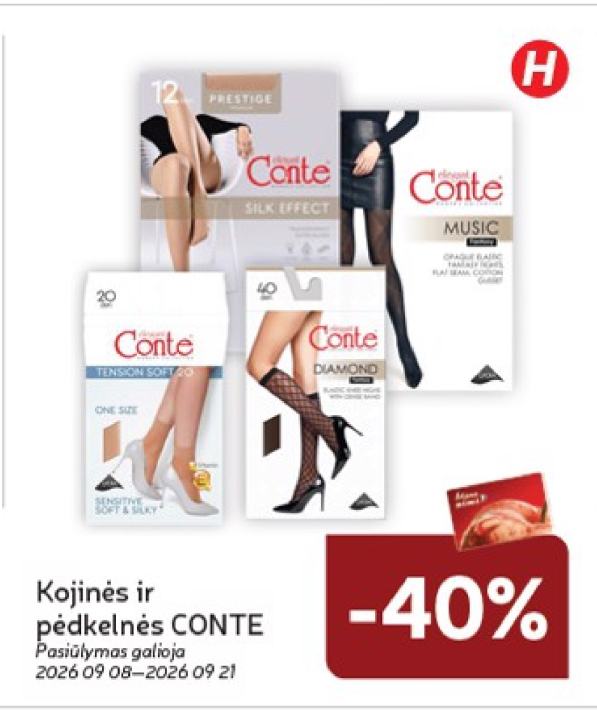 Kojinės ir pėdkelnės CONTE