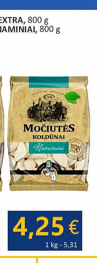 Koldūnai MOČIUTĖS NAMINIAI, 800 g