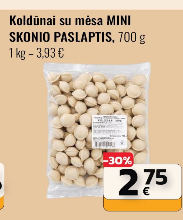Koldūnai su mėsa MINI SKONIO PASLAPTIS, 700 g