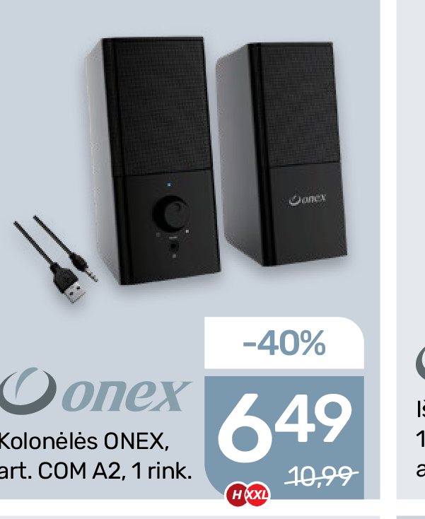 Kolonėlės ONEX, 1 rink.