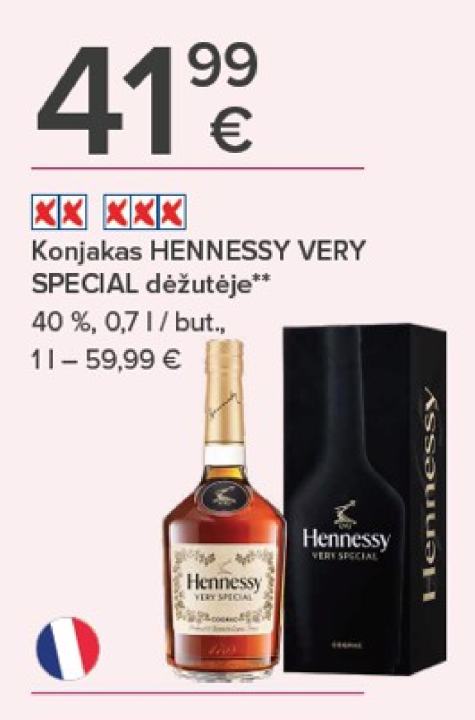 Konjakas HENNESSY VERY SPECIAL dėžutėje, 0.7 l