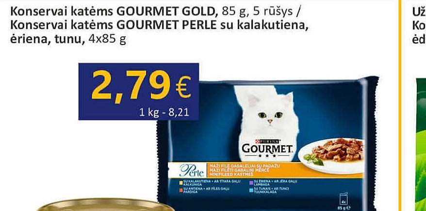 Konservai katėms GOURMET GOLD, 85 g