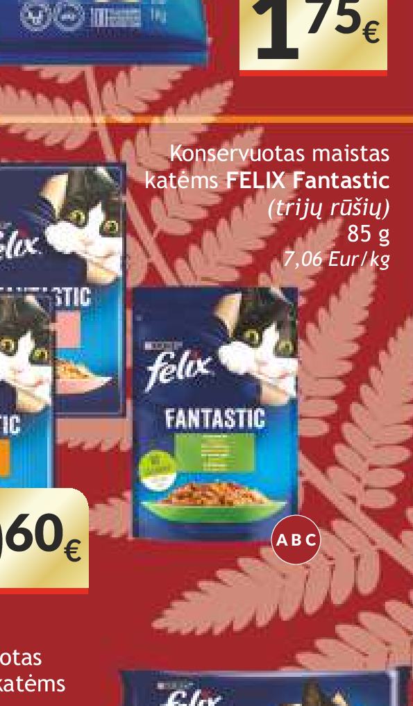 Konservuotas maistas katėms FELIX Fantastic, 85 g