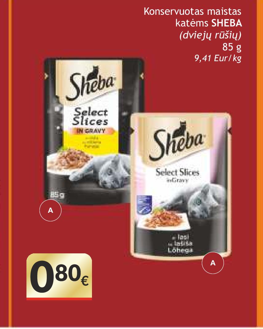 Konservuotas maistas katėms SHEBA, 85 g