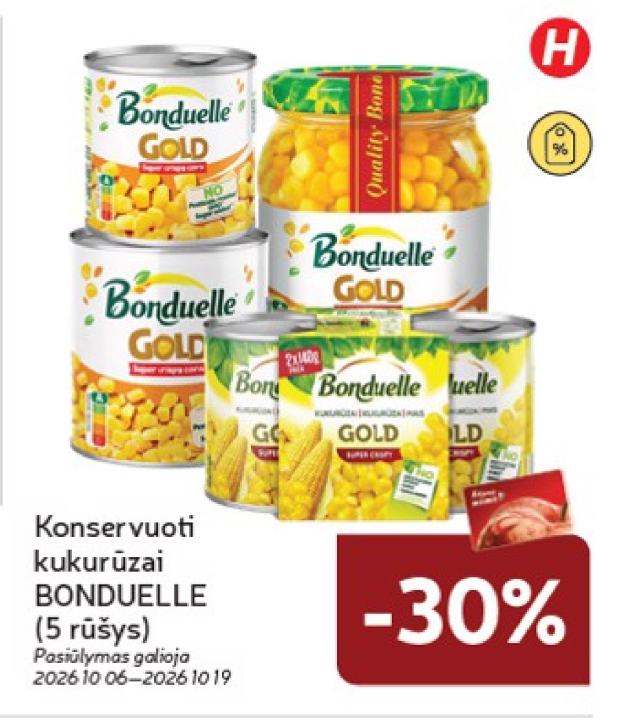 Konservuoti kukurūzai BONDUELLE