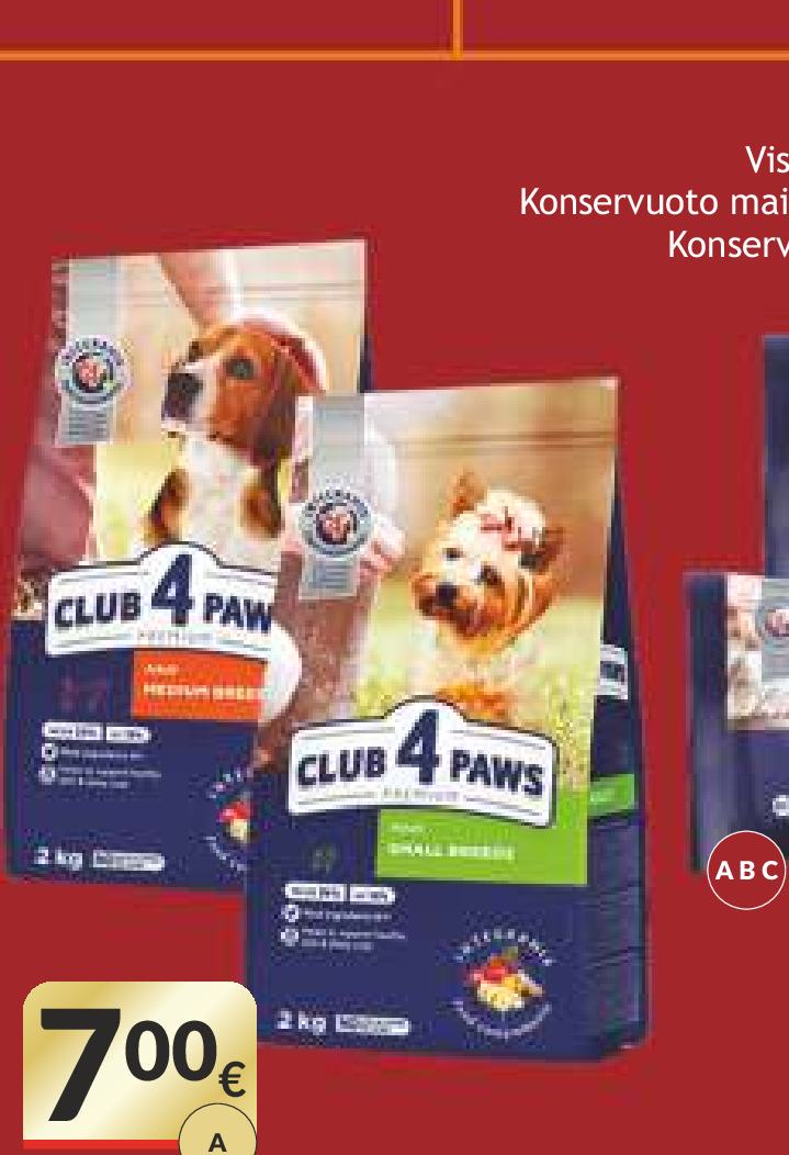 Konservuoto maisto šunims rinkinys CLUB 4 PAWS, 4 x 85 g