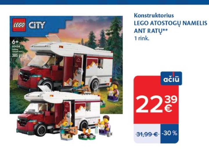 Konstruktorius LEGO ATOSTOGŲ NAMELIS ANT RATŲ, 1 rink.