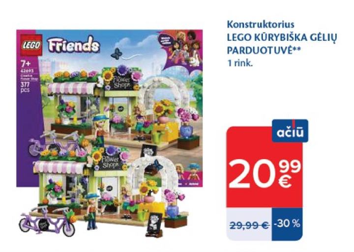 Konstruktorius LEGO KŪRYBIŠKA GĖLIŲ PARDUOTUVĖ, 1 rink.