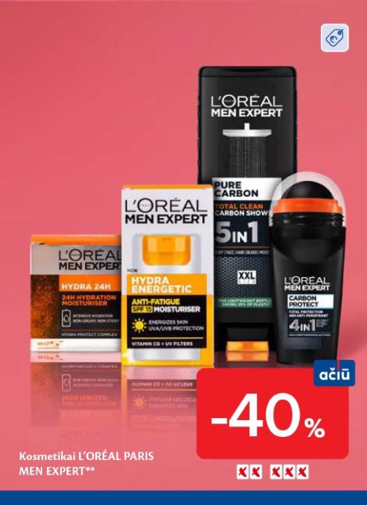 Kosmetikai L'ORÉAL PARIS MEN EXPERT