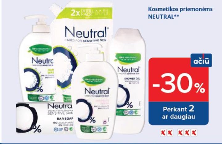 Kosmetikos priemonėms NEUTRAL