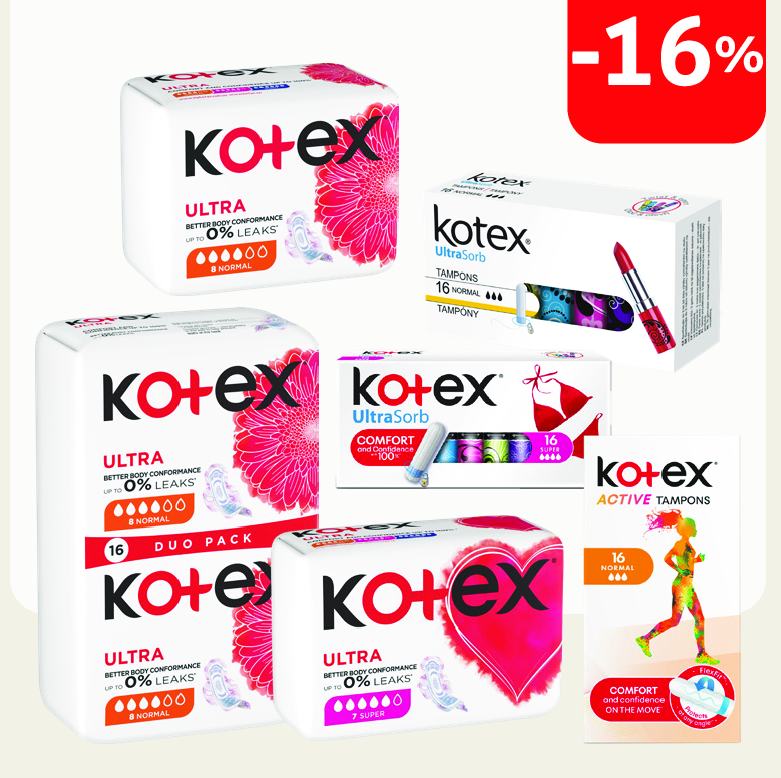 KOTEX higienos prekės