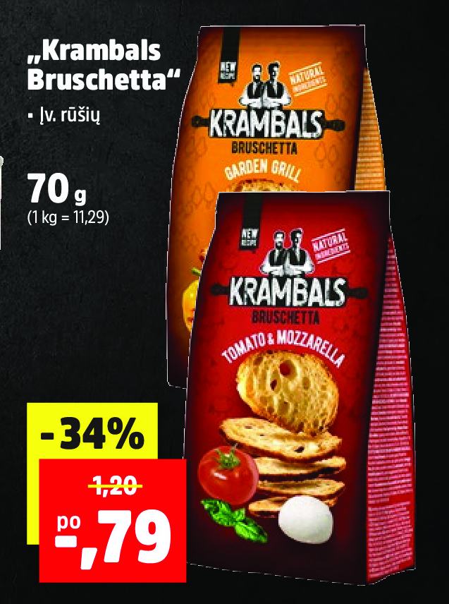 „Krambals Bruschetta“, 70 g