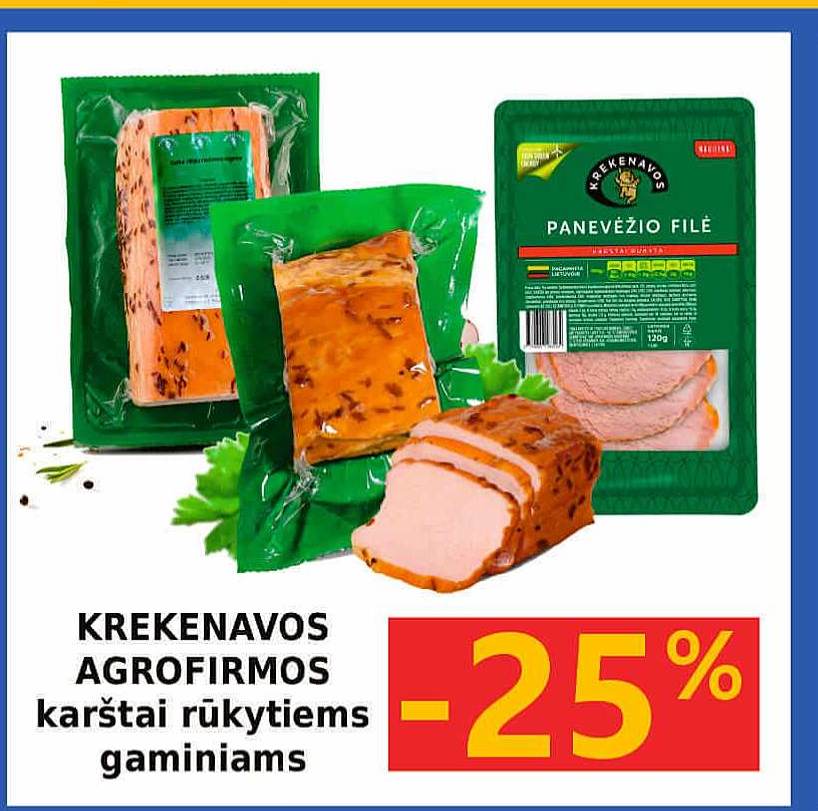 KREKENAVOS AGROFIRMOS karštai rūkytiems gaminiams