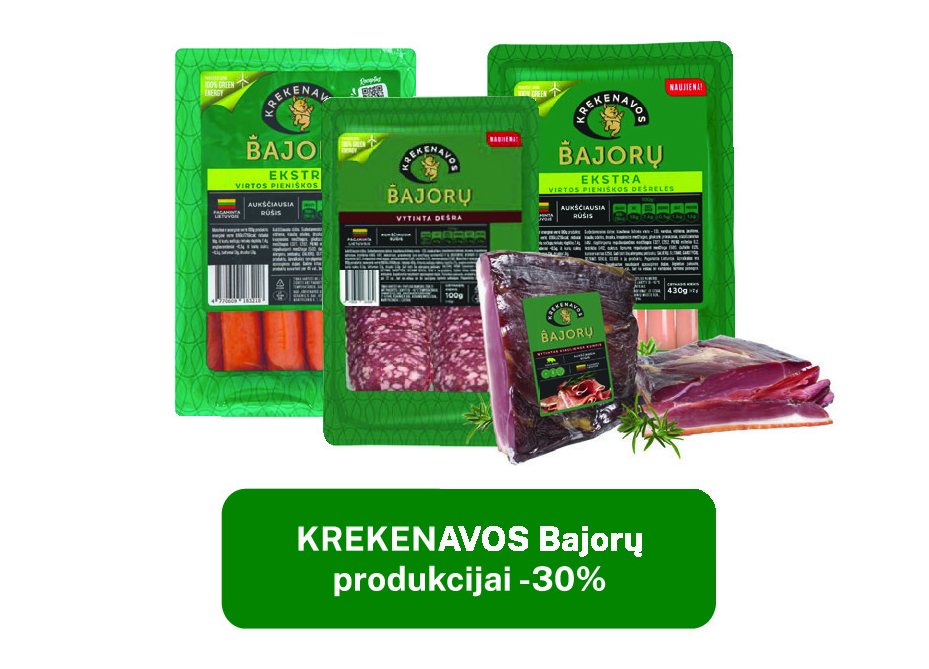 KREKENAVOS Bajorų produkcijai