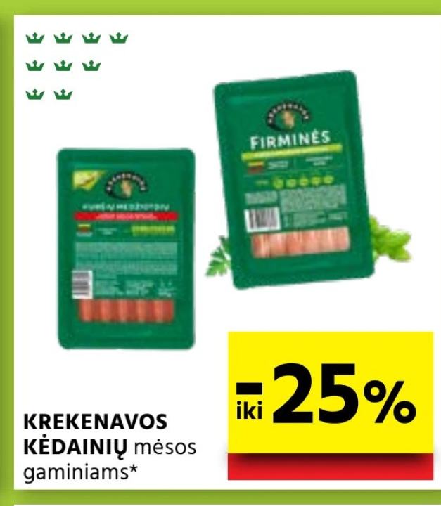 KREKENAVOS KĖDAINIŲ mėsos gaminiams