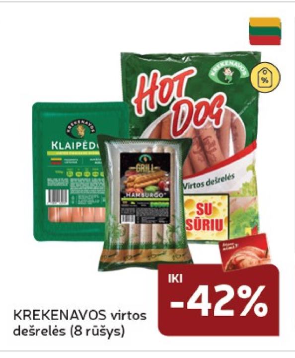 KREKENAVOS virtos dešrelės