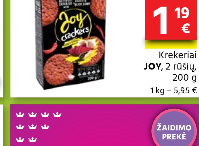 Krekeriai JOY, 200 g