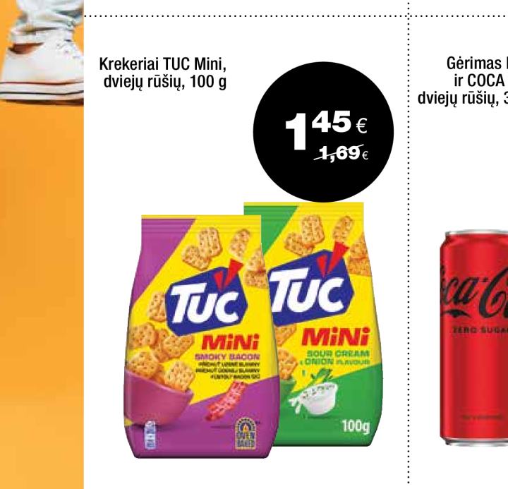 Krekeriai TUC Mini, 100 g