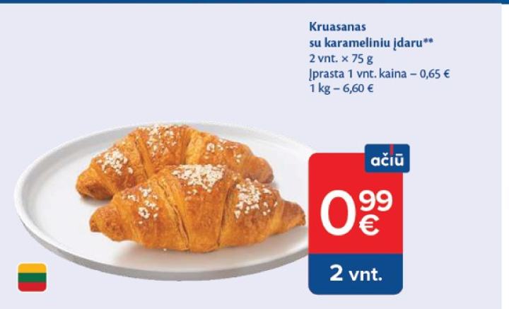 Kruasanas, 2 vnt