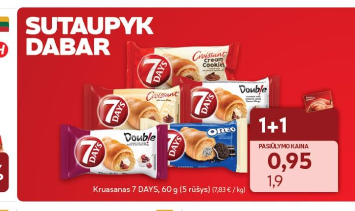 Kruasanas 7 DAYS, 60 g