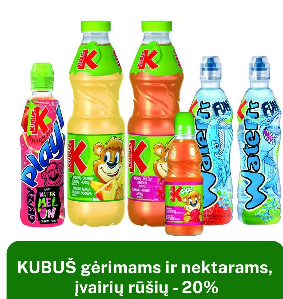 KUBUŠ gėrimams ir nektarams