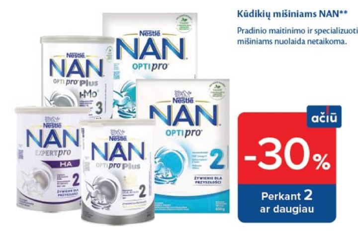 Kūdikių mišiniams NAN