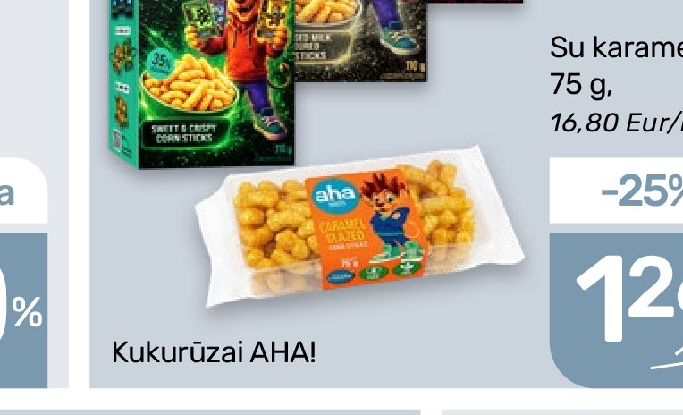 Kukurūzai AHA!, 75 g