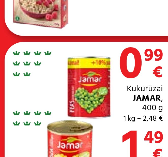 Kukurūzai JAMAR, 400 g