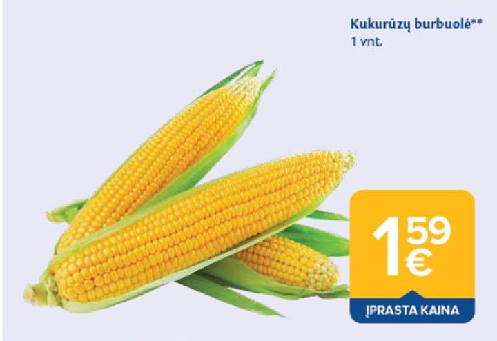 Kukurūzų burbuolė, 1 vnt
