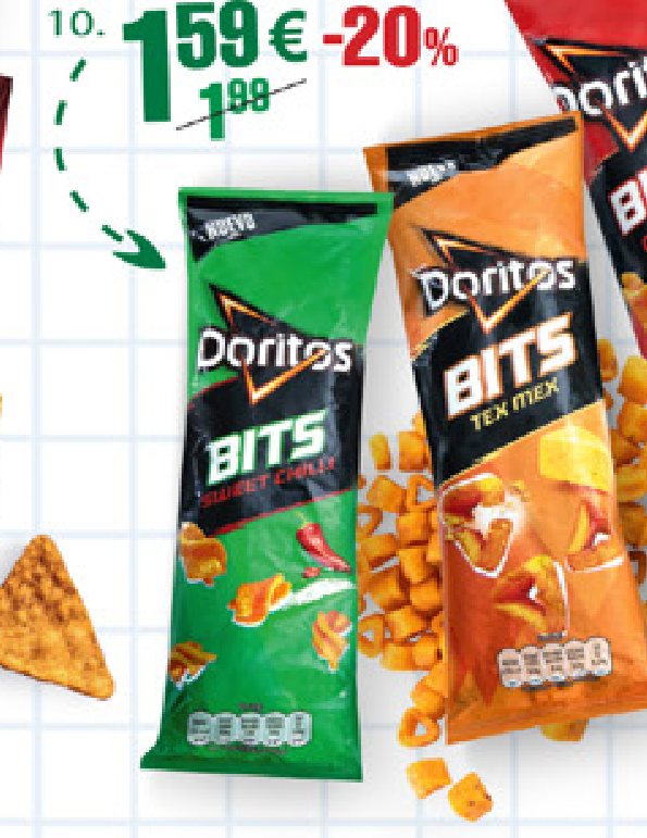 Kukurūzų traškučiai DORITOS BITS, 80 g
