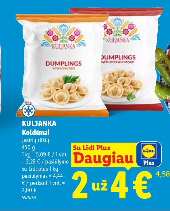 KULJANKA Koldūnai, 450 g