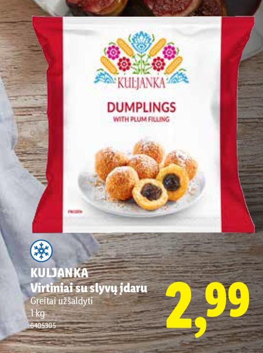 KULJANKA Virtiniai su slyvų įdaru, 1 kg