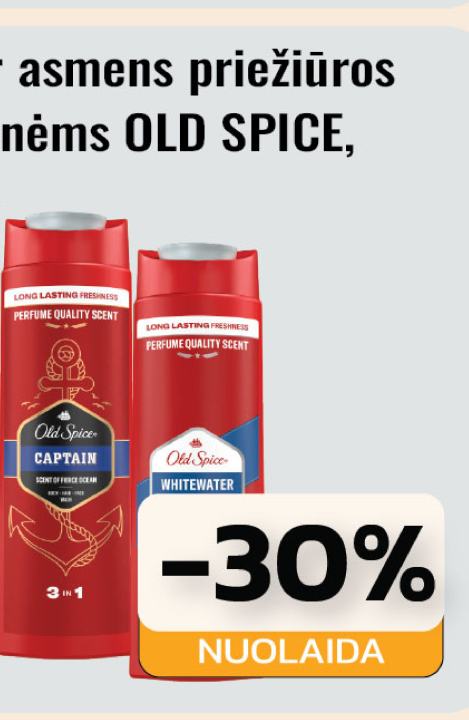 Kūno ir asmens priežiūros priemonėms OLD SPICE