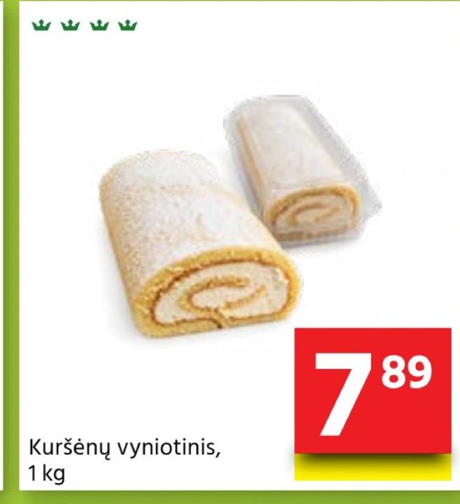 Kuršėnų vyniotinis, 1 kg