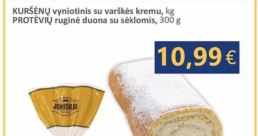 KURŠĖNŲ vyniotinis su varškės kremu