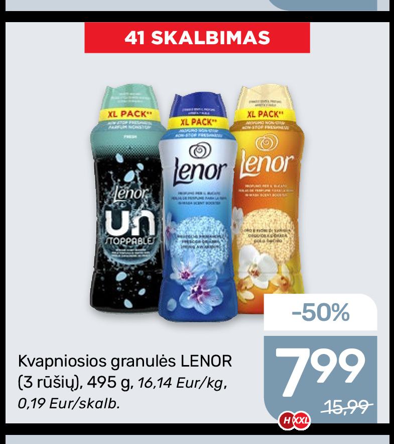 Kvapniosios granulės LENOR, 495 g