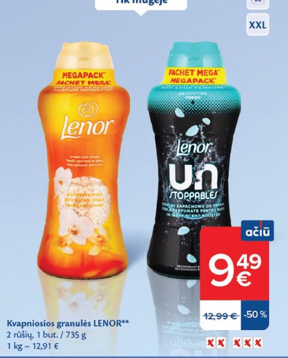 Kvapniosios granulės LENOR, 735 g