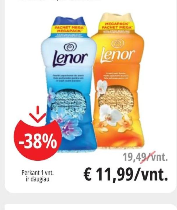 Kvapniosios granulės LENOR Fresh / Spring Awakening / Orchid & Vanilla, 60 skalb.