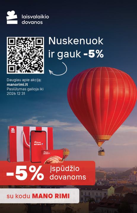 Laisvalaikio dovanos įspūdžio dovanoms